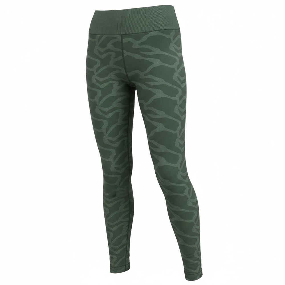 Marika Olive Green Camo Seamless Leggings